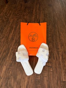 Hermès Oran Sandals White