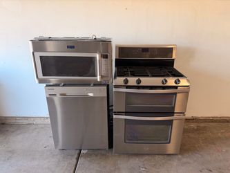 Range Dishwasher Microwave Stainless Steel 60 Day Warranty