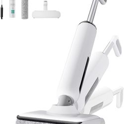 ☆ Cordless Wet Dry Vacuum Cleaner, 23KPa Vacuum Mop for Hard Floors, Up to 45 Min Runtime, 180° Lay-Flat Design with Hot Water Self-Cleaning & 185°F H