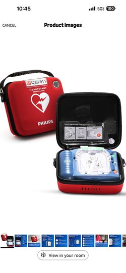 Philips HeartStart OnSite AED Defibrillator, Slim Carry Case