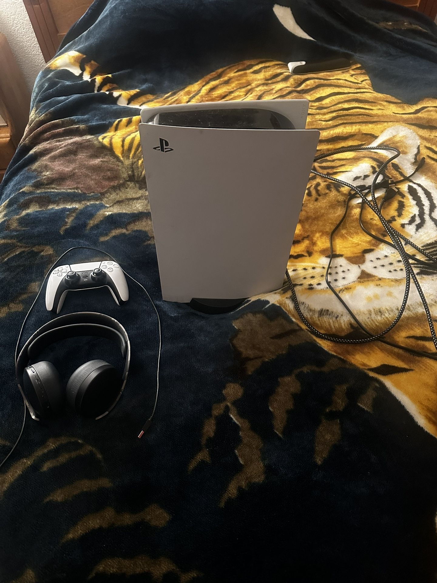 Ps5 With Controller And Wireless Gaming Ps5 Headset