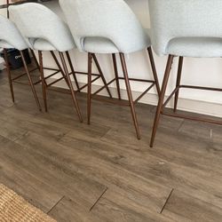 Blue Bar Stools Set Of 4