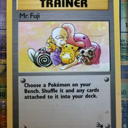 1999 Pokémon mr Fuji trainer card