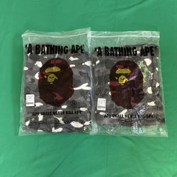 Black/White Bape Zip-up (BRAND NEW) Size L