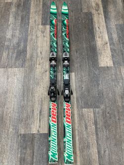 Vintage Rossignol Mountain Dew Edition 171Cm. Downhill Carving Skis