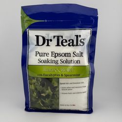 Dr Teal's Pure Epsom Salt Relax & Relief Eucalyptus Spearmint 3 lb