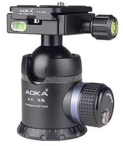 Aoka Professional 360-degree Rotating Panoramic Ball Head With 1/4 Inch Quick Re