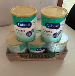 Enfamil Reguline Powder Infant Formula, Cow’s Milk Base, 0-12 Months, 7 Pack.