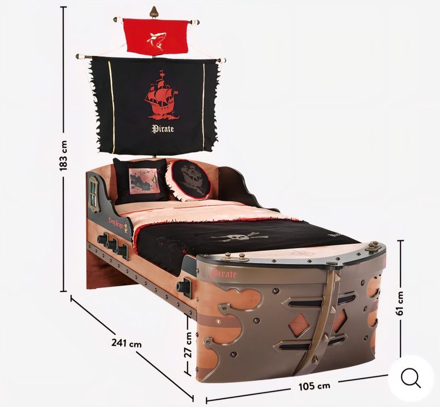 Cilek Toddler Pirate Ship Twin Bed