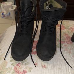 Suede Lace Boots