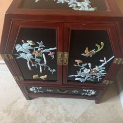 Asian Chest With Real Gemstones