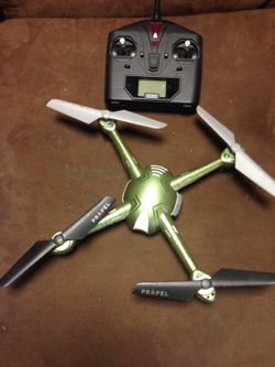 Green copter DRONE with camera/video