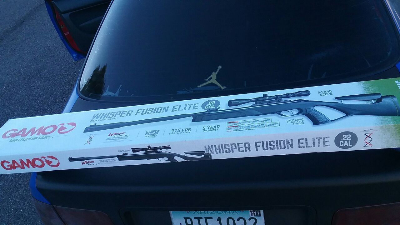 GAMO whisper fusion elite. .22cal air rifle