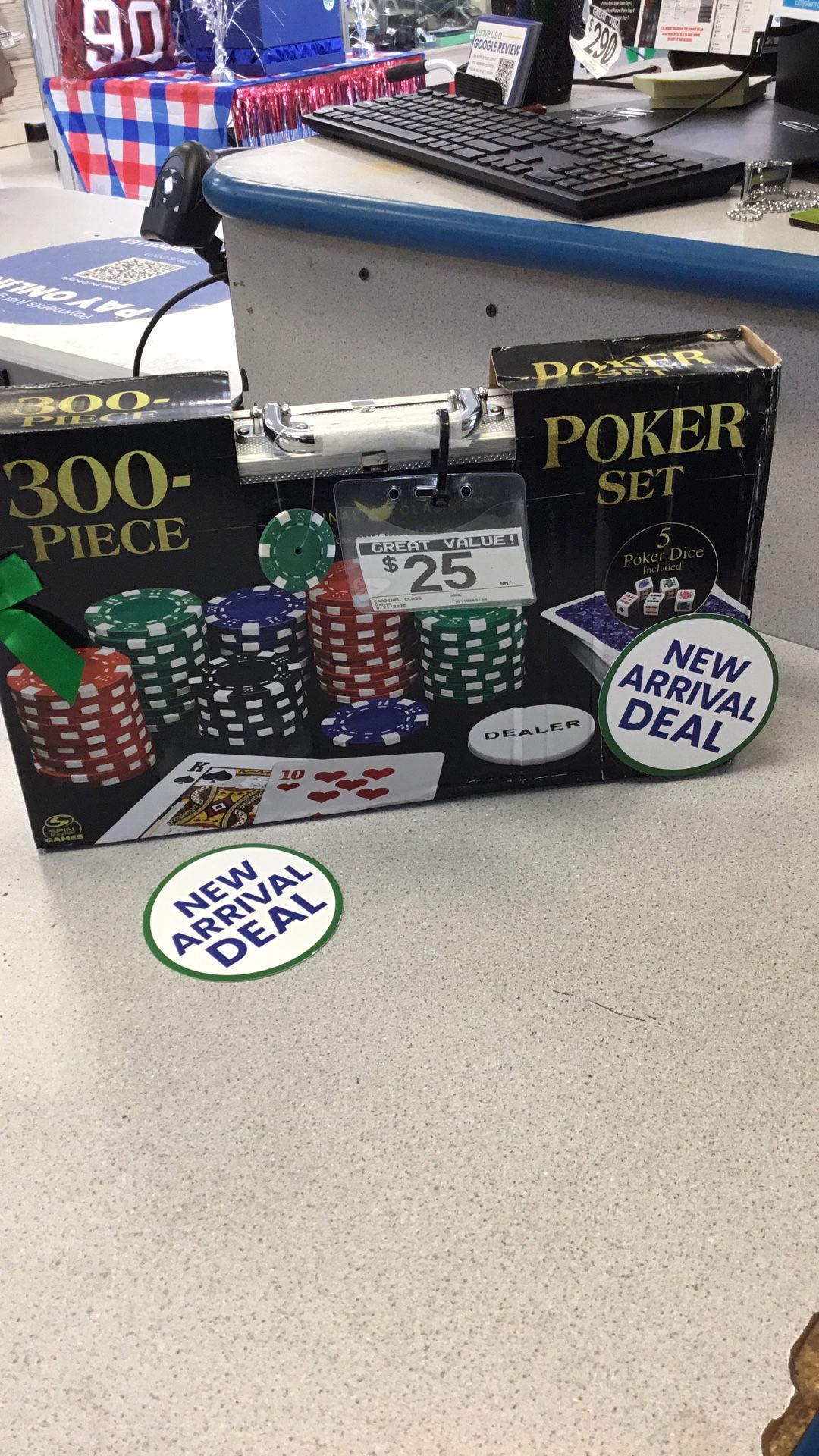$25. Cardinal Class, Poker Set.