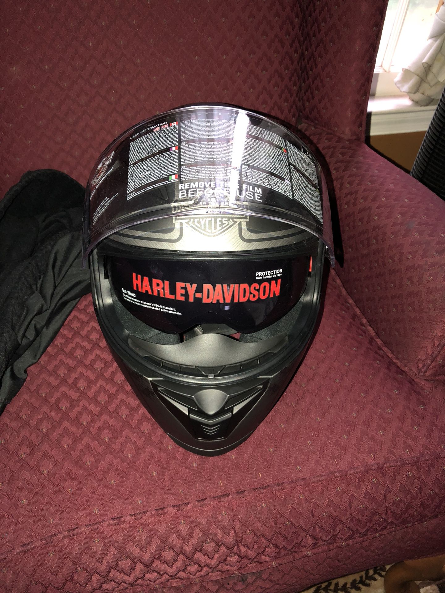 Brand New Harley Davidson Motorcycle Helmet NEVER USED.