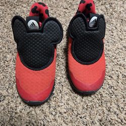 *Size 9K* Mickey Mouse Adidas* Red And Black*