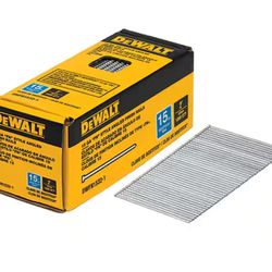 DEWALT 2 in. x 15-Gauge Angled Glue Collated Finish Nails (1,000 per Box) @Dw-163