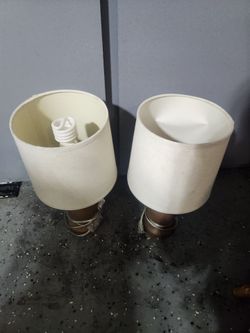 Bedside lamps two