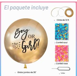 Gender Reveal Balloon Kit 36 Inch