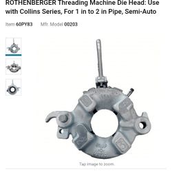 Snap-o-matic Pipe Threading Tap And Die