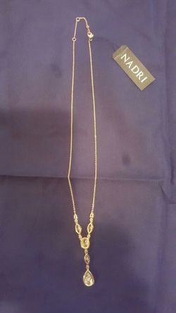 nadri gold necklace with pendant