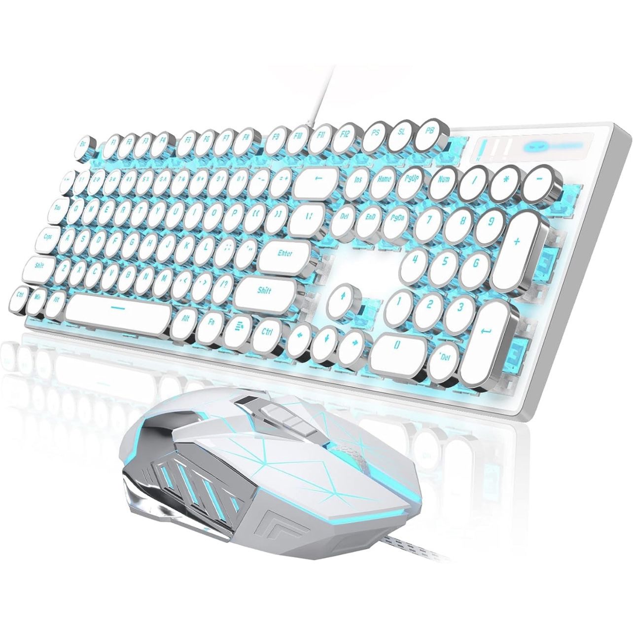 Typewriter Keyboard and Mouse Combo