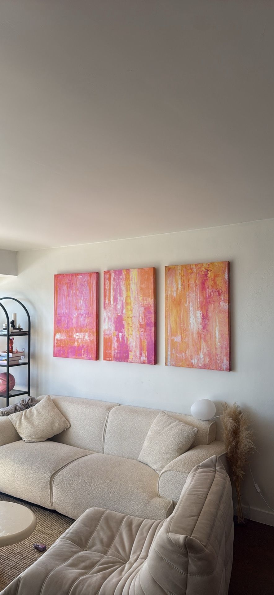 Set of 3 Large Abstract Wall Art