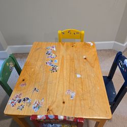 [FREE] Kids table and 4 chairs