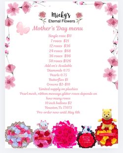 Mother’s Day flower bouquets