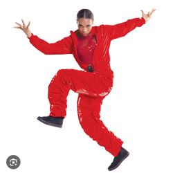 Red Jumpsuit Costume 