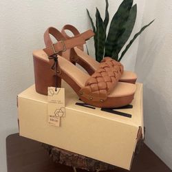 Madden NYC Women's Braided Platform Heels Size 8.5, 9 & 9.5