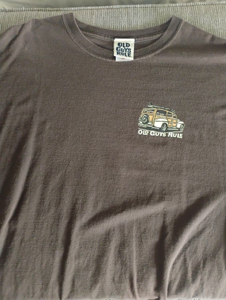 Old Guys Rule. Woody. 100% Cotton Extra Large Official Old Guys Rule T-shirt Brand