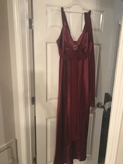 Burgundy formal dress