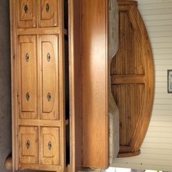 Oak Wood King Size Bedroom Set