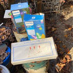 Starburst Lights 15 Dollars  25 Count Lights 10 Dollars  Candle Holder  25 Dollars 