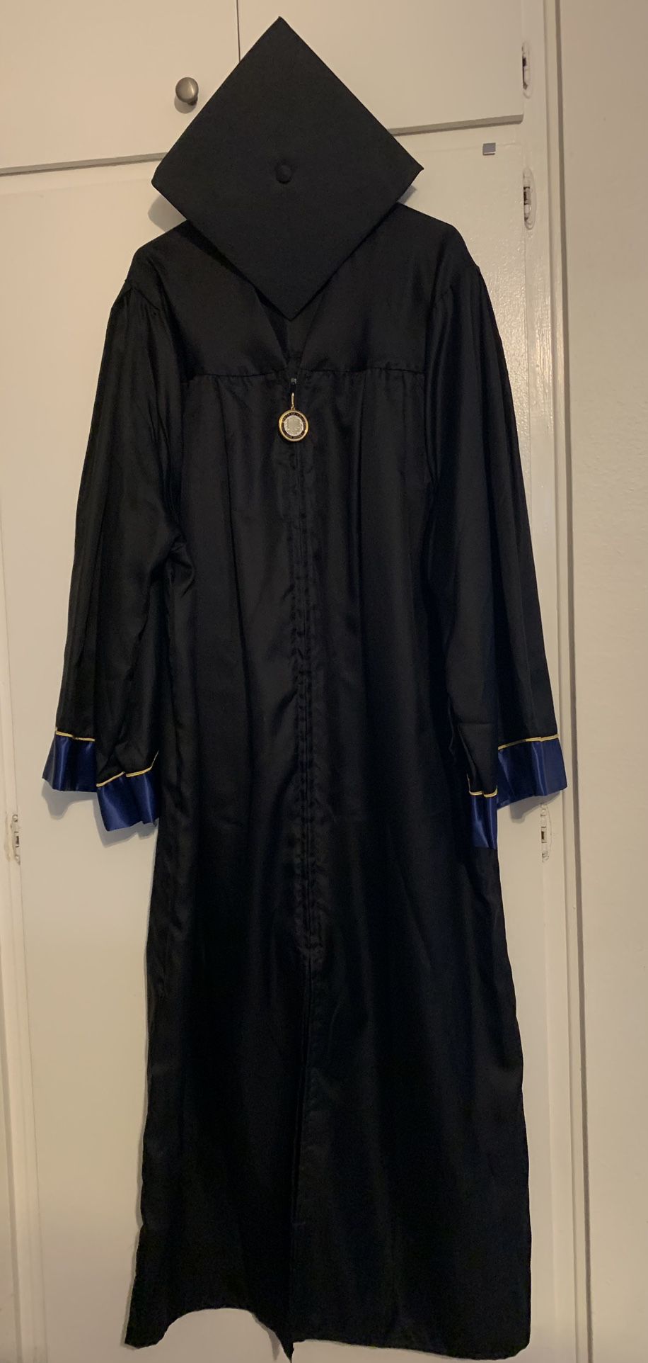 UCSD graduation gown and cap