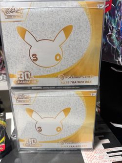 Brand new Pokemon center 30th anniversary etbs