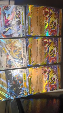 6 oversized pokemon cards