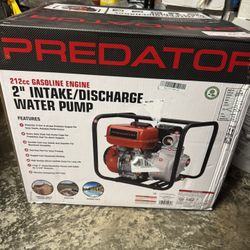 PREDATOR 2 in., 212cc Gasoline Engine Semi-Trash Water Pump, 158 GPM