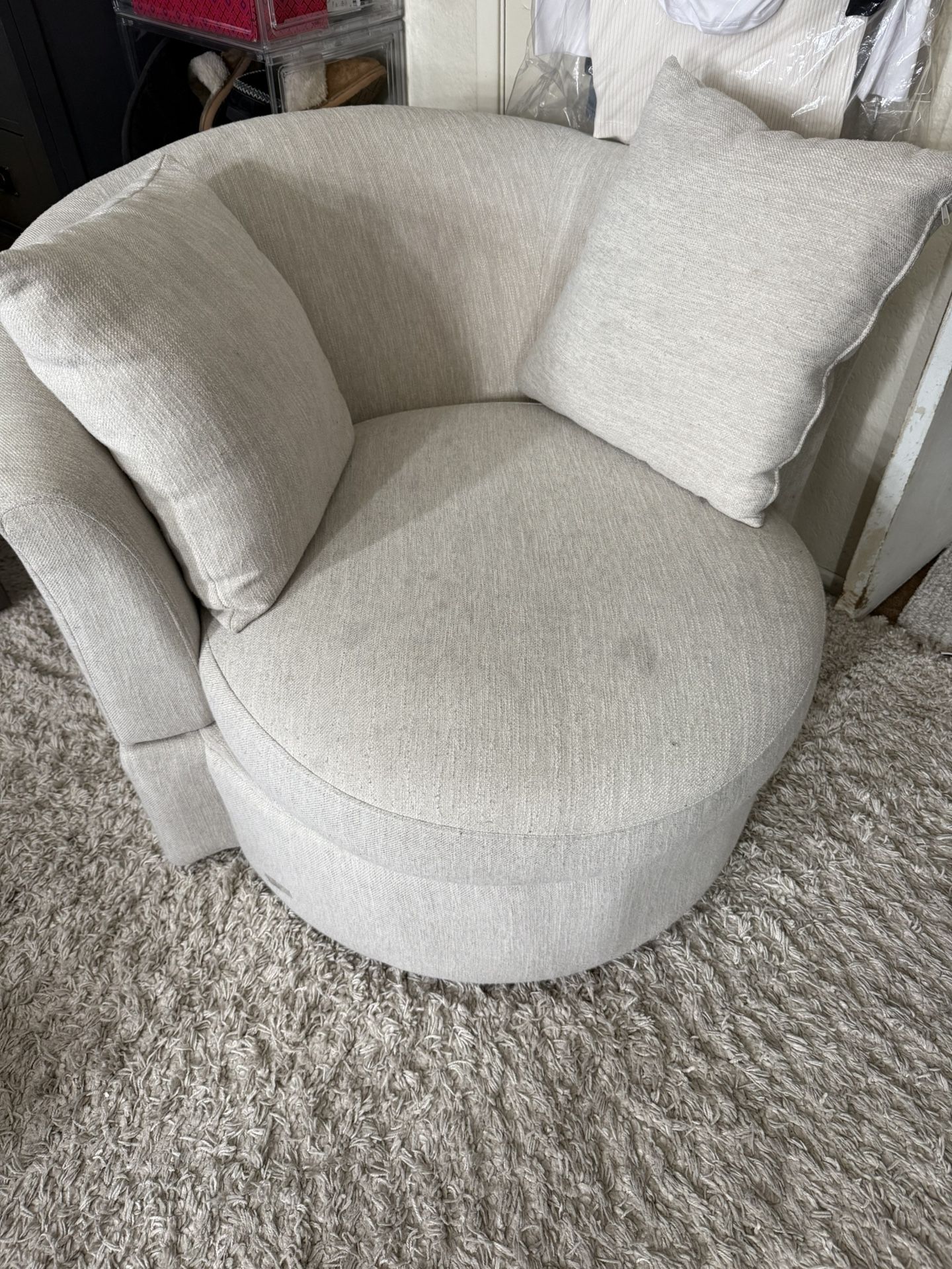 Small Round Swivel Sofa
