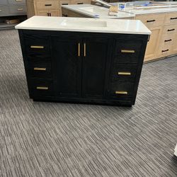 48” Bathroom Vanity In Black 