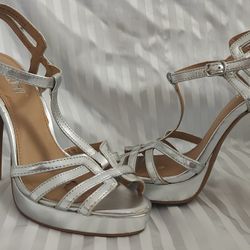 Silver Heels Size 7