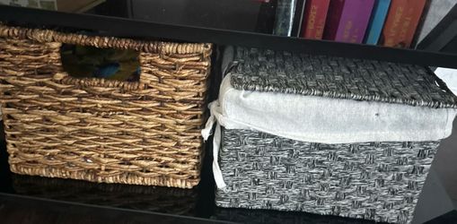 Woven Storage Baskets Set of Two
