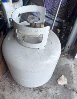 propane cylinder, almost empty