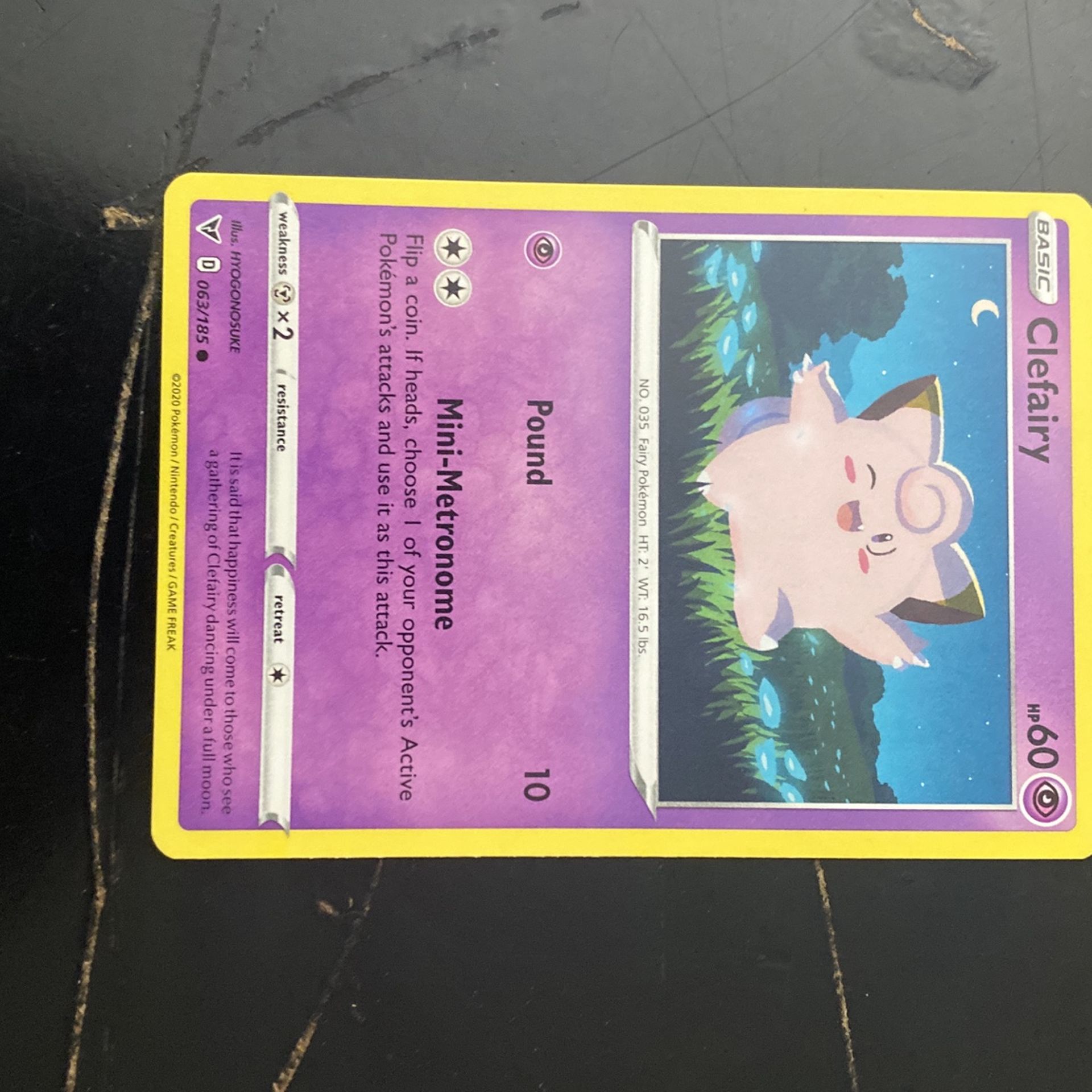 Clefairy Pokemon Card