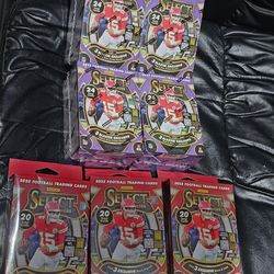2025 Select Football Cards! 4 Blaster Box & 3 Hanger Box Lot! New Factory Sealed! Find Zebra Prizm!?