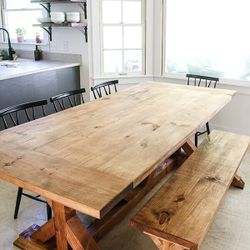 Farmhouse Dining Tables And Kitchen Islands For Sale. 