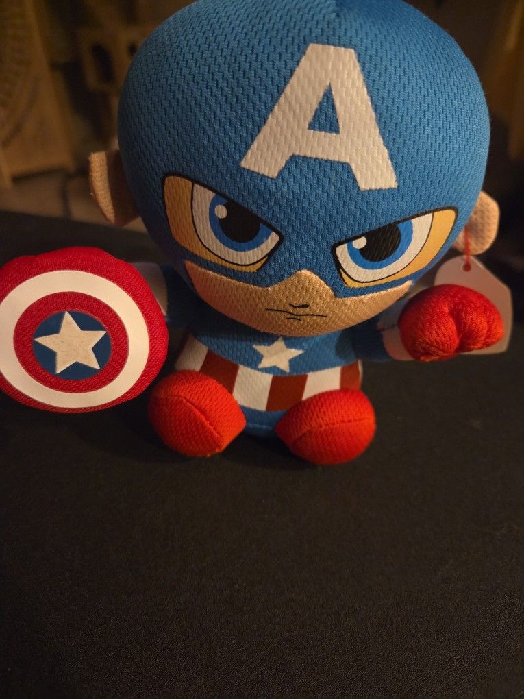 TY Beanie Babies Captain America (Soft Body) - 6"