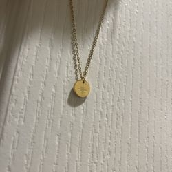 Gold Plated Stainless Steel Pendant Necklace 