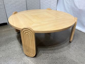 JONATHAN ADLER Josef Coctail Table, Blonde Wood
